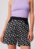 Pascale Shelby - Hemp High Waisted Shorts | Black-Image 3