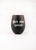 Pick your Poison Stemless Wine Glass | One Colour-Image 2