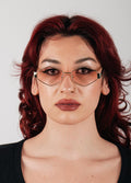 Angular Metal Festival Sunglasses | Gold/Pink-Image 4