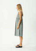 Pinned - Organic Midi Dress | Sycamore Stripe-Image 2