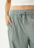 Pinned - Organic Wide Leg Pant | Sycamore Stripe-Image 5
