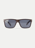 Polarised Flat Top Sunglasses | Matte Wood-Image 1