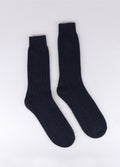 Possum Merino Rib Plain Socks | Twilight-Image 1