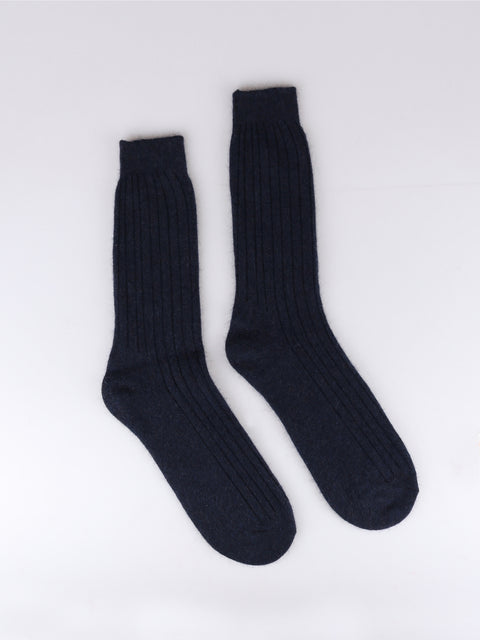 Possum Merino Rib Plain Socks