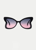 Oversized Butterfly Sunglasses | Black/Purple-Image 1
