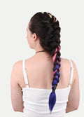 Synthetic DIY Jumbo Festival Hair Braid | Blonde/Pink/Purple Ombre-Image 2