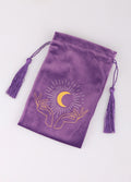 Purple Tarot Hands Drawstring pouch | One Colour-Image 2