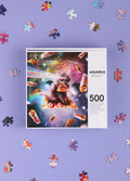 Random Galaxy - Cat Pizza 500pc Puzzle | One Colour-Image 1