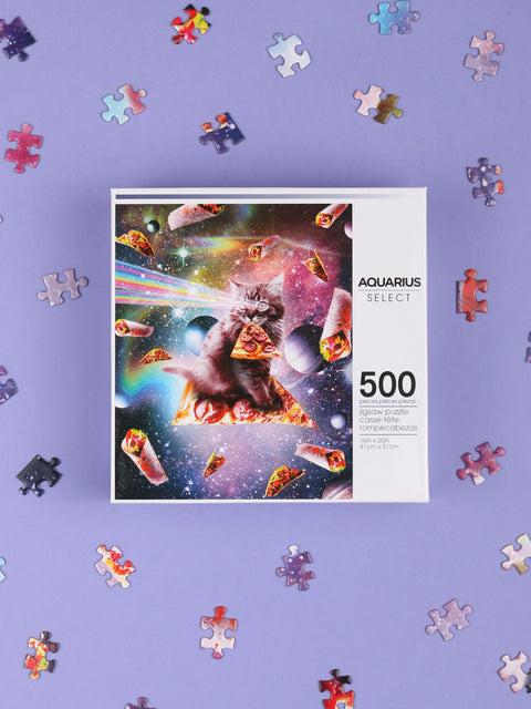 Random Galaxy - Cat Pizza 500pc Puzzle