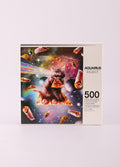 Random Galaxy - Cat Pizza 500pc Puzzle | One Colour-Image 2