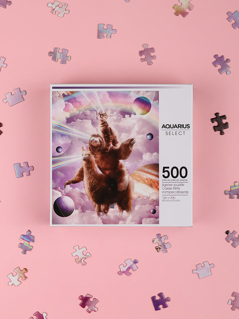Random Galaxy - Laser eyes Cat Sloth Llama 500pc Puzzle