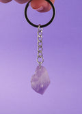 Raw Crystal Keyring | Amethyst-Image 1