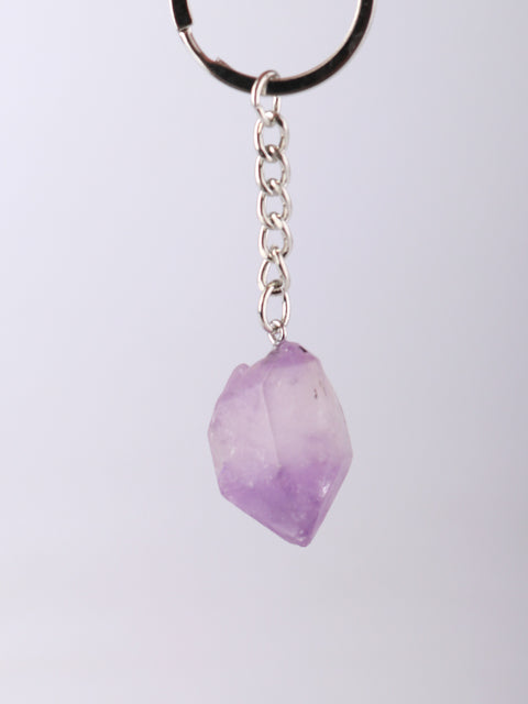 Raw Crystal Keyring