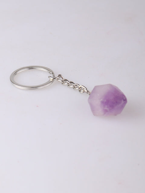 Raw Crystal Keyring