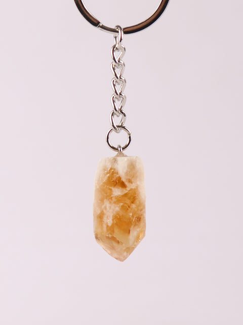 Raw Crystal Keyring