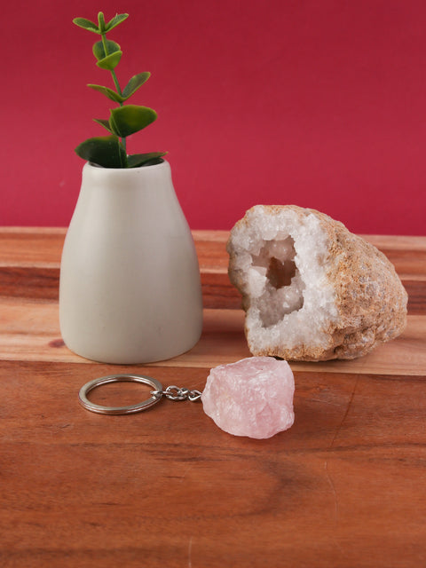 Raw Crystal Keyring