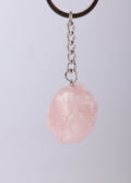 Raw Crystal Keyring | Rose Quartz-Image 2