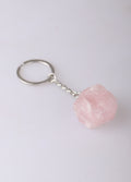 Raw Crystal Keyring | Rose Quartz-Image 3