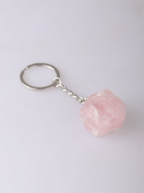 Raw Crystal Keyring