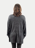 Rayon Kimono Cardigan | Black-Image 3