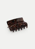 Rectangle Eco Hair Claw | Black Coffee Spot-Image 1