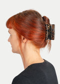 Rectangle Eco Hair Claw | Black Coffee Spot-Image 2