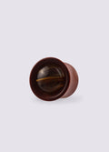 Red Saba Wood Tiger Glass Plug 11mm | Brown-Image 1