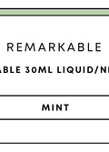 Remarkable 30mL Nic Salts | Mint-Image 1
