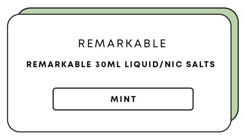 Remarkable 30mL Nic Salts