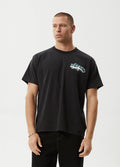 Reptilian - Recycled Heavyweight Boxy Fit Tee | Black-Image 1