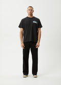 Reptilian - Recycled Heavyweight Boxy Fit Tee | Black-Image 5