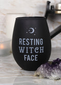 Resting Witch Face Stemless Wine Glass | One Colour-Image 1