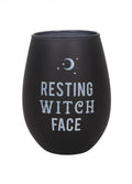 Resting Witch Face Stemless Wine Glass | One Colour-Image 2