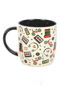 Retro 80s Print Rounded Ceramic Mug | One Colour-Image 3