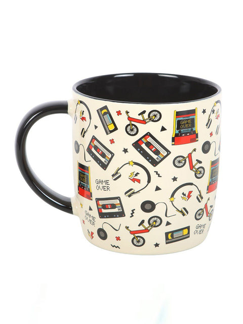 Retro 80s Print Rounded Ceramic Mug