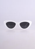 Retro Cateye Sunglasses | White-Image 1