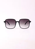 Retro Square Oversized Sunglasses | Black-Image 1