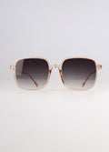 Retro Square Oversized Sunglasses | Champagne-Image 1