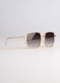 Retro Square Oversized Sunglasses | Champagne-Image 2