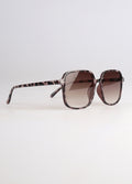 Retro Square Oversized Sunglasses | Grey Tort-Image 2