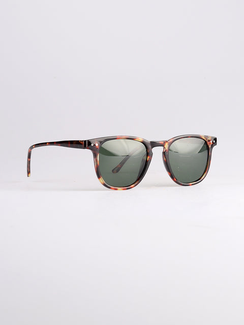 Retro Thin Frame Square Polarised Sunglasses