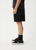 Ripped Out 98 - Organic Oversized Cargo Short 20" | Black-Image 2