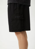 Ripped Out 98 - Organic Oversized Cargo Short 20" | Black-Image 4