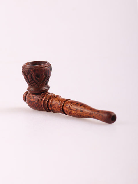 Rosewood Pipe carved 10.5 cm