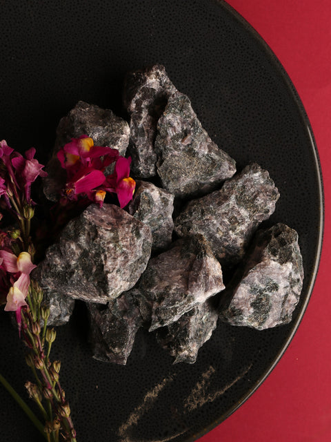 Rough Indigo Gabbro Pieces