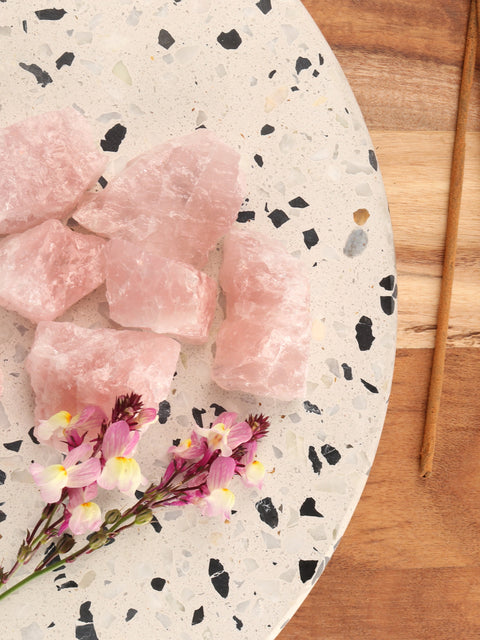 Rough Rose Quartz Pieces