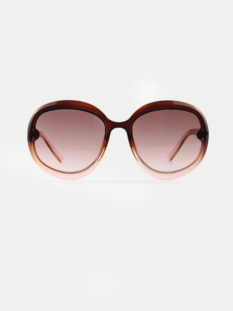 Round 70s Ombre Sunglasses