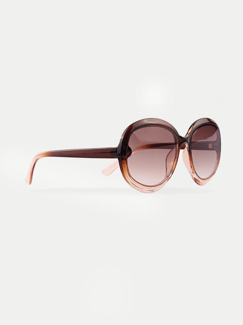 Round 70s Ombre Sunglasses