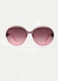Round 70s Ombre Sunglasses | Grey Ombre-Image 1