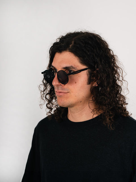 Round Steampunk Metal Sunglasses